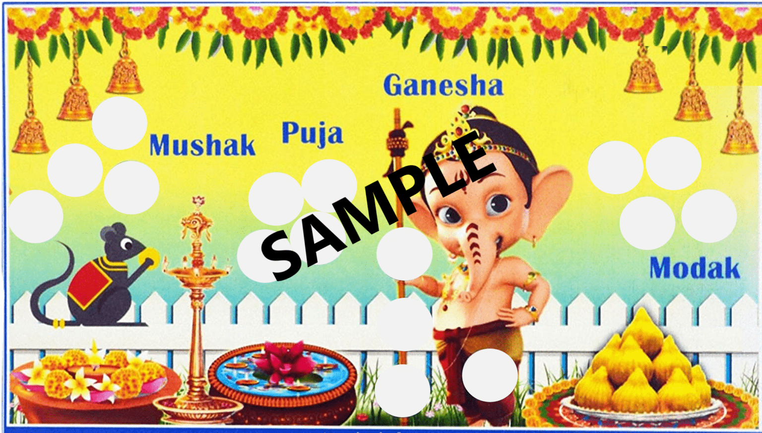 ganesh chaturthi theme tambola housie bingo ticket tambolaticketscom