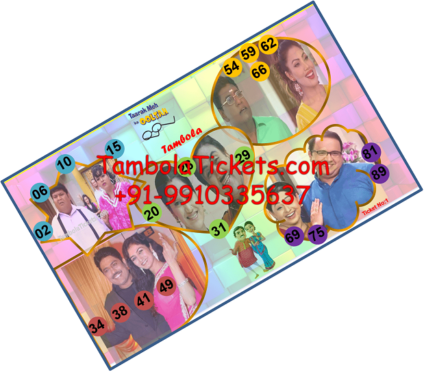 taarak mehta theme tambola housie bingo ticket tambolaticketscom